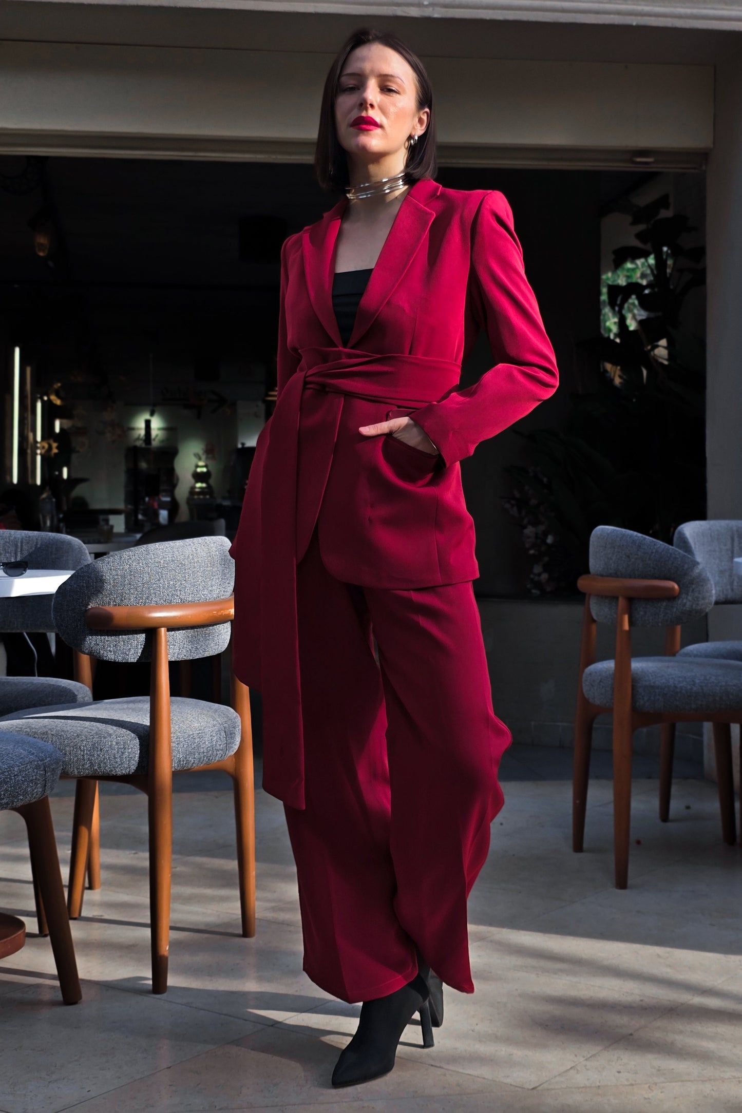 Sagloria Full Suit – Burgundy Edition