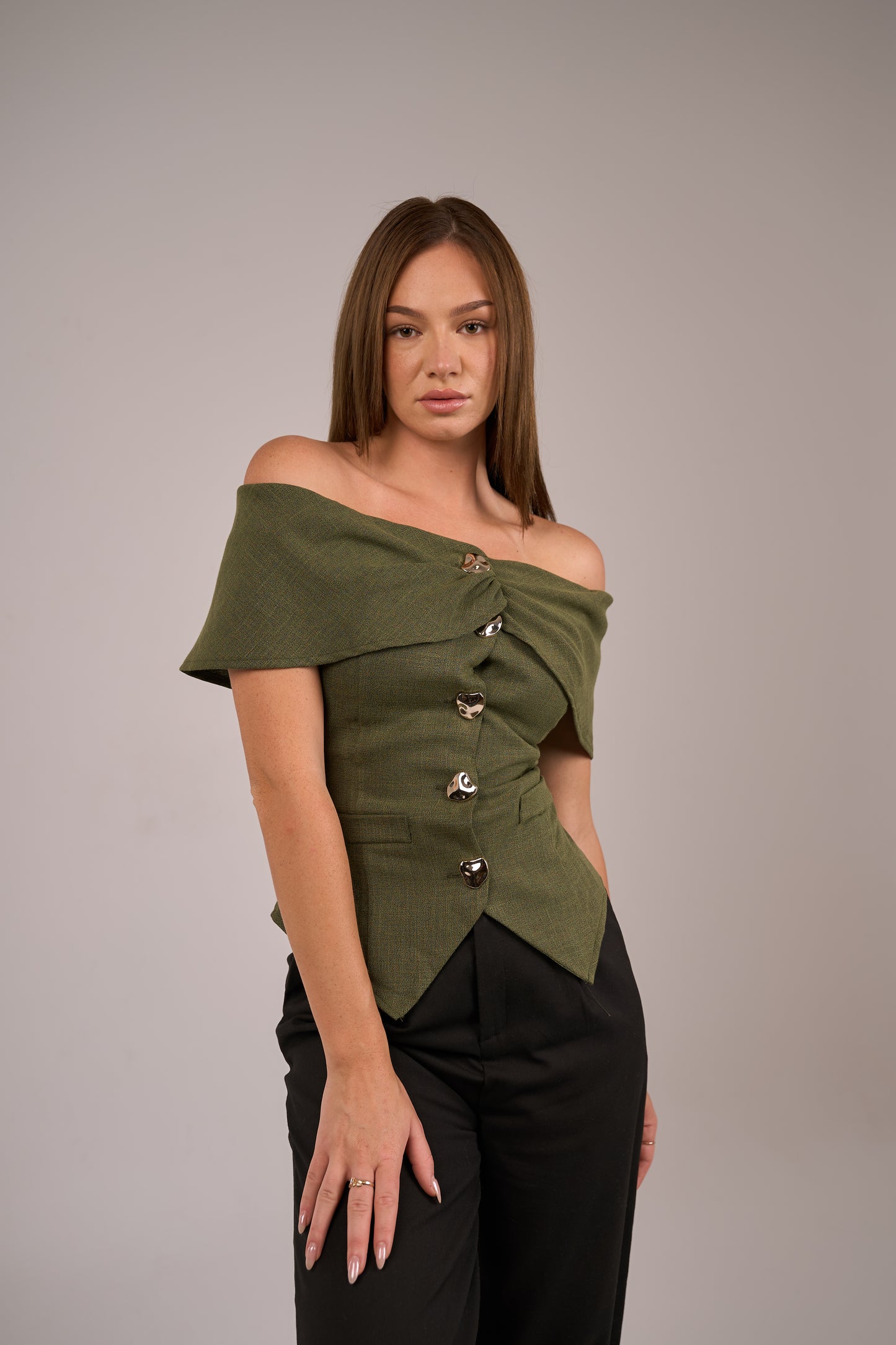 Solène Olive Green