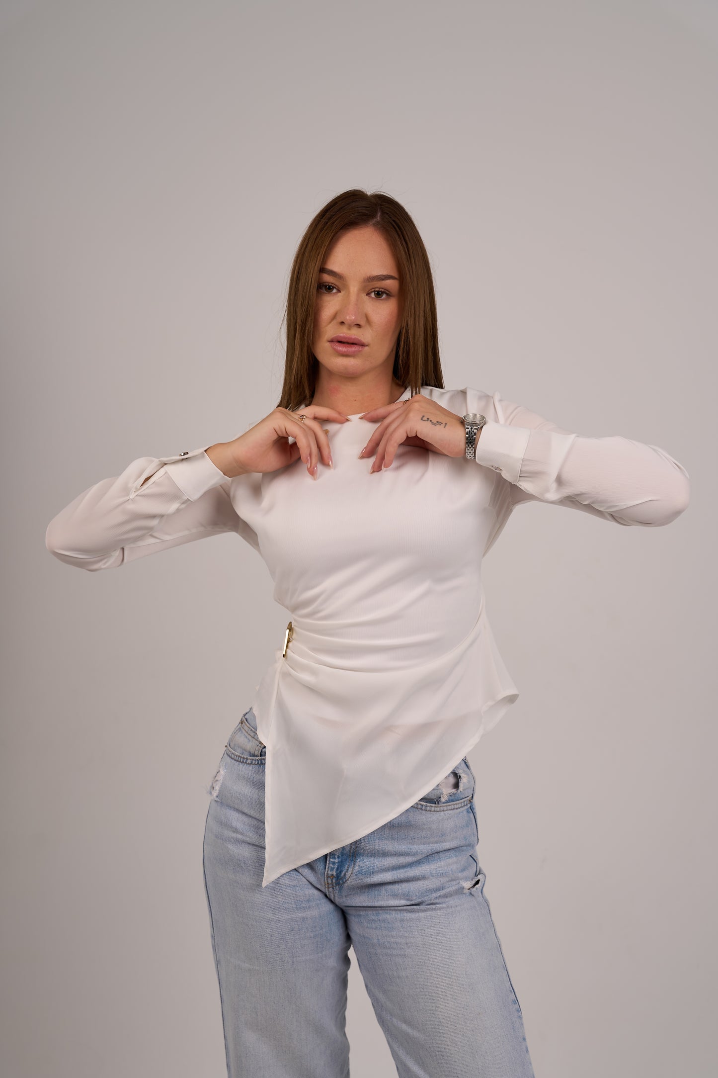Élise White Long Sleeve