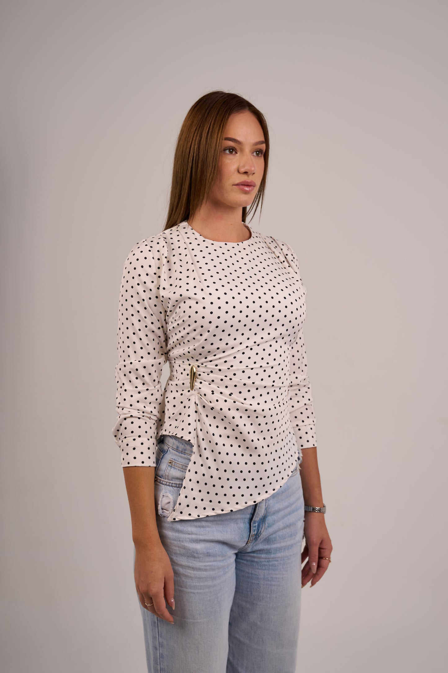 Élise Polka Dot Long Sleeve