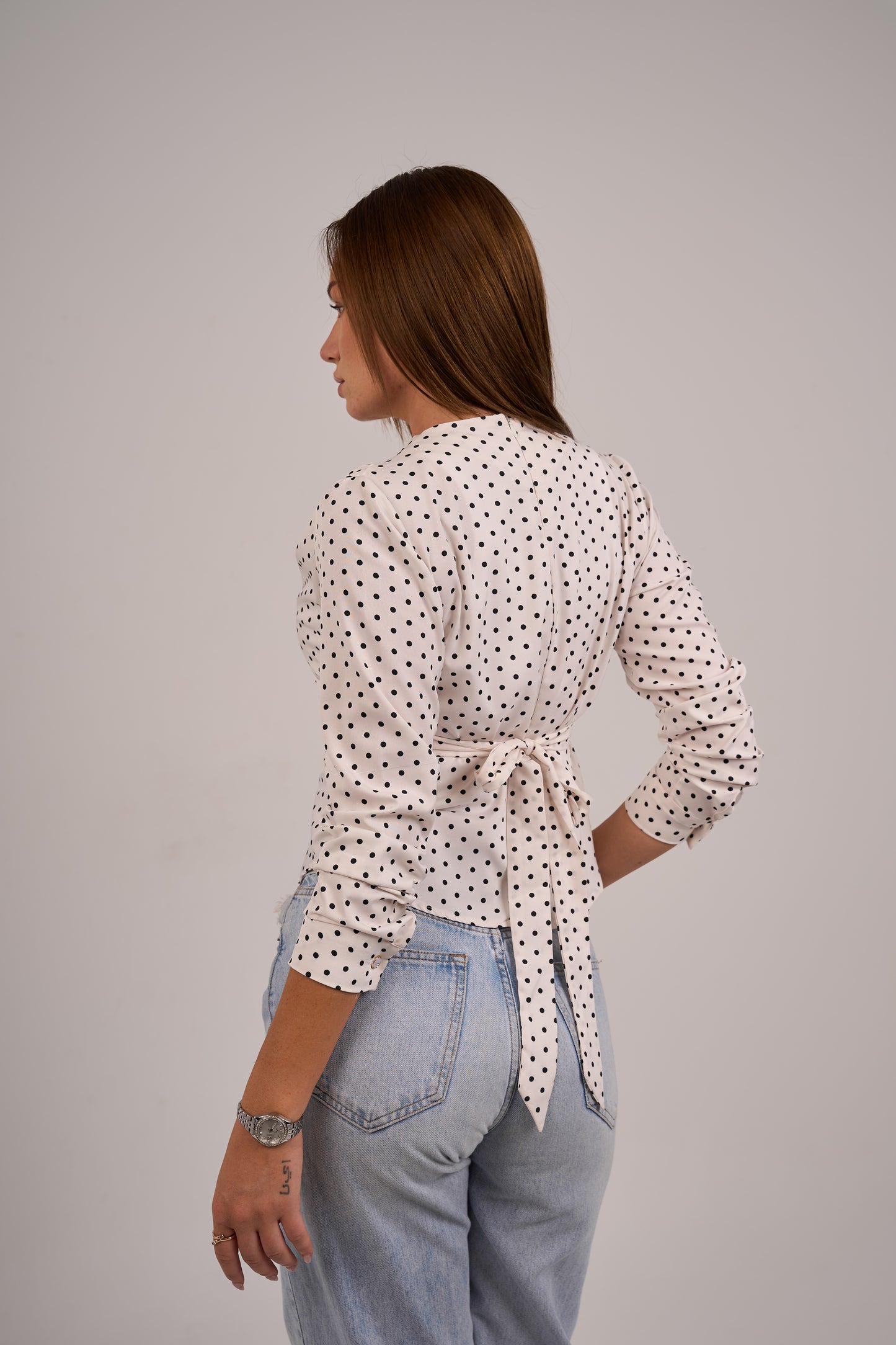 Élise Polka Dot Long Sleeve