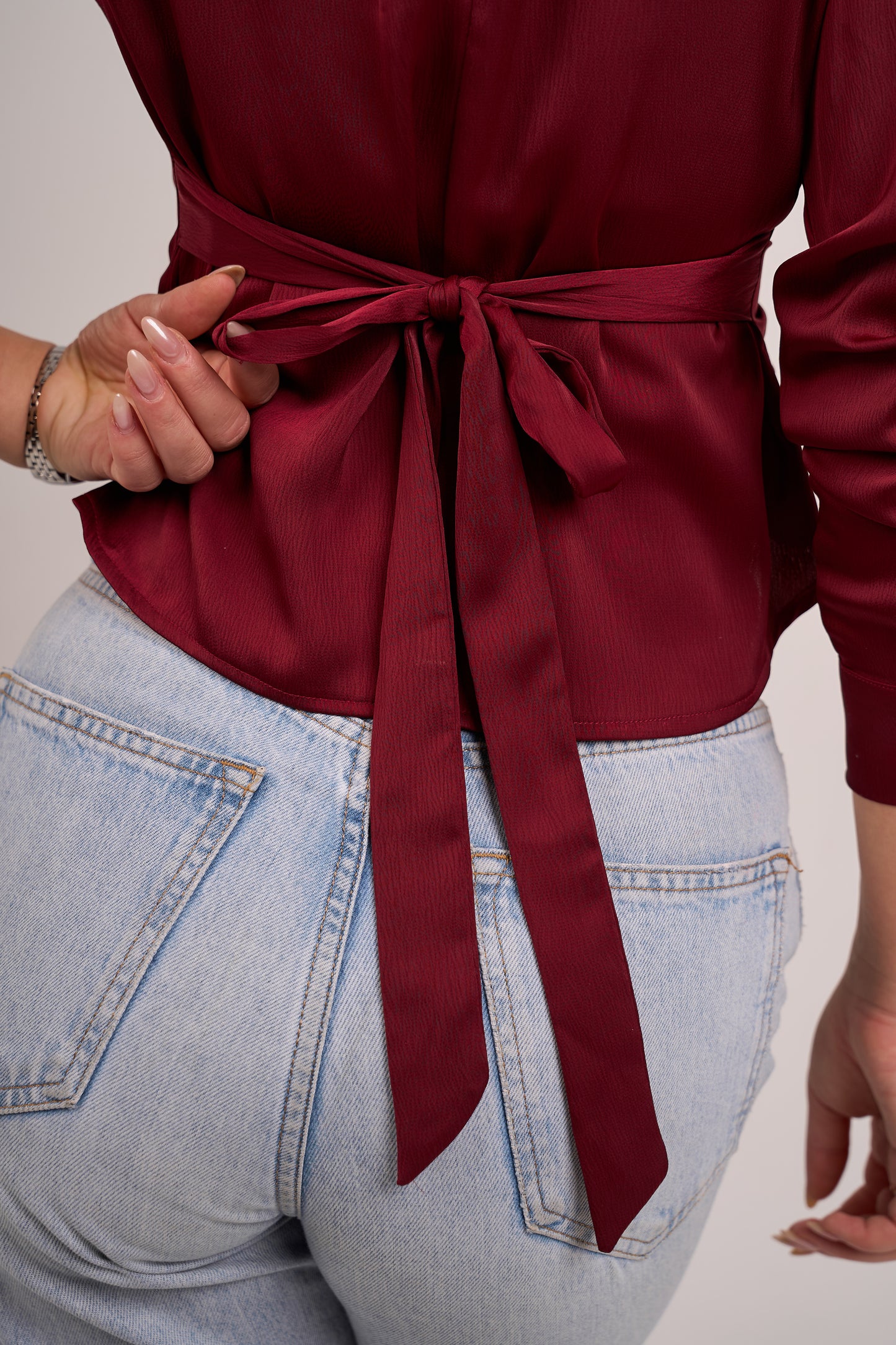 Élise Burgundy Long Sleeve
