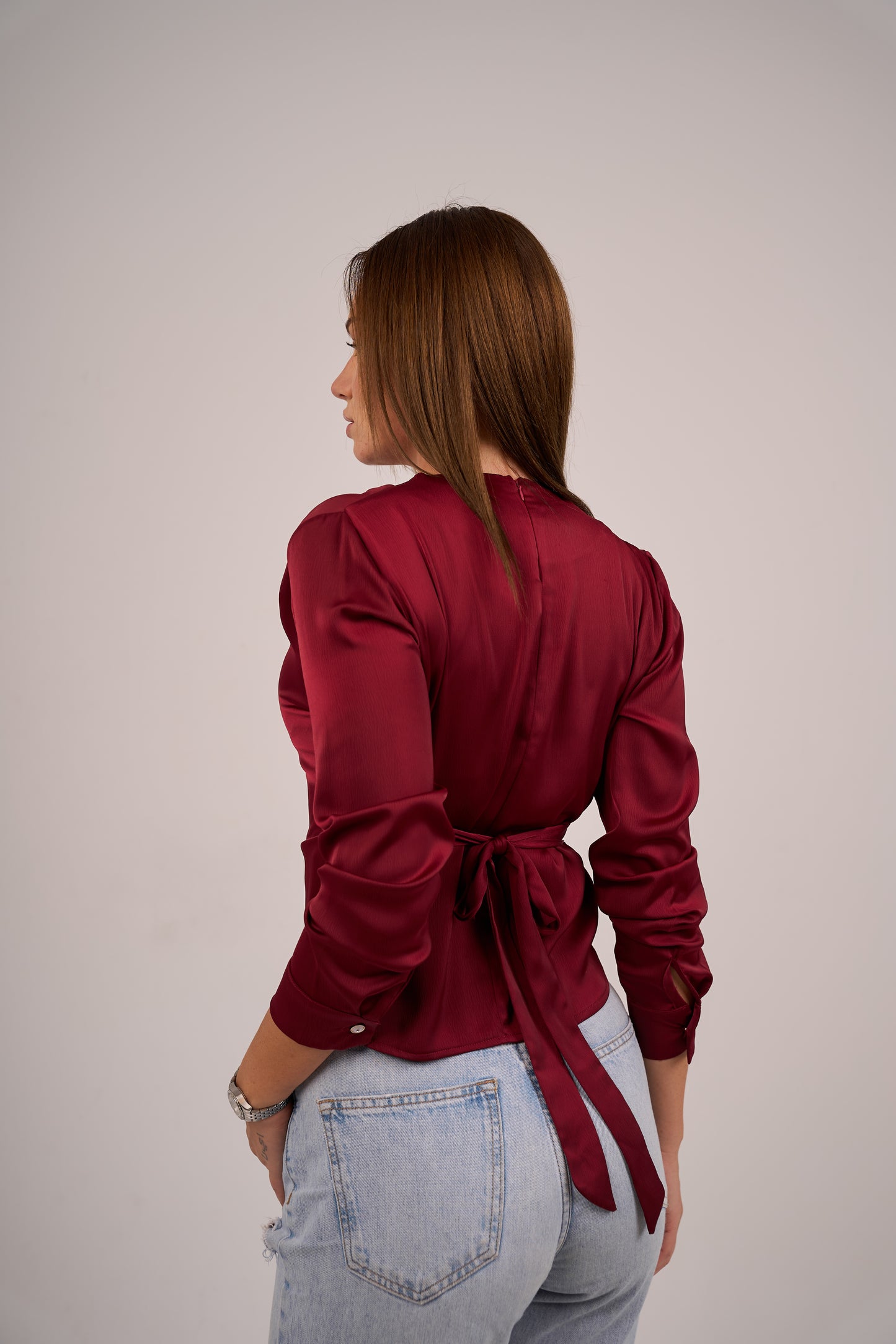 Élise Burgundy Long Sleeve