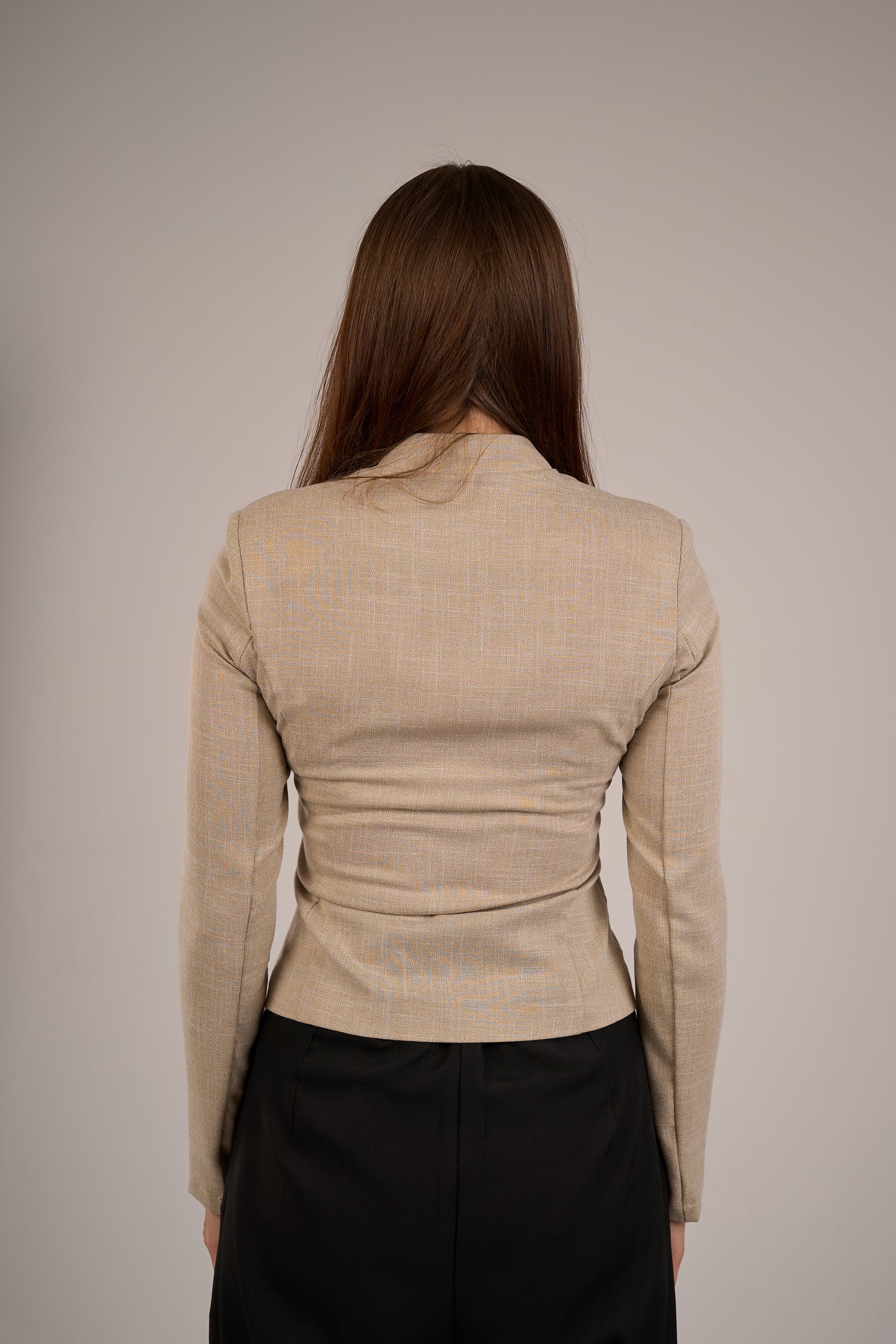 Solène Beige with long sleeves